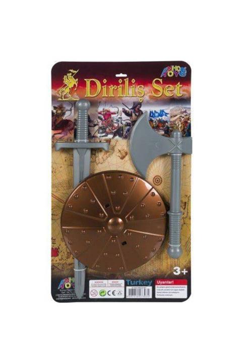 Enhoştoys 3 Parça Diriliş Seti - Kılıç Kalkan Balta