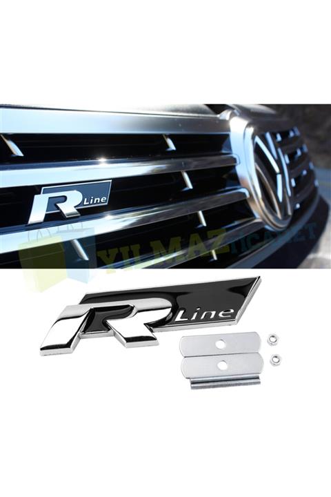 yılmazetic Volkswagen B8 Passat R Line Vidalı Ön Panjur Logo Arma Amblem Paslanmaz Çelik Siyah