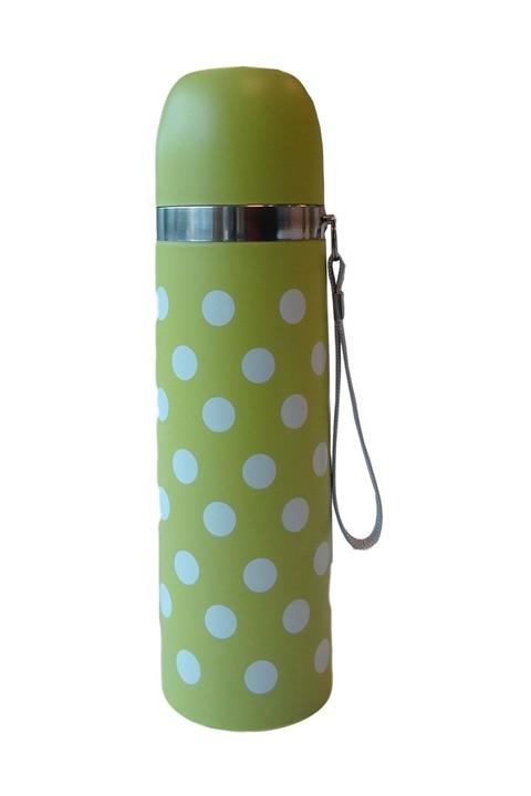 Sema Baby Yeşil Puantiyeli Bebek Termosu 500 ml