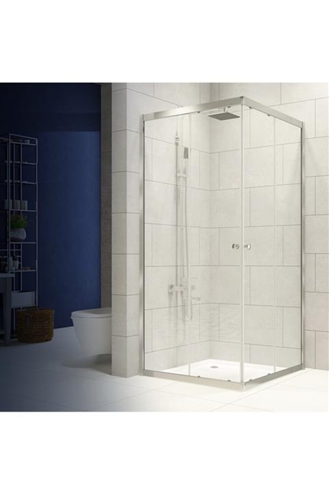Durul Duşakabin 100x100 Dikdörtgen Şeffaf Cam