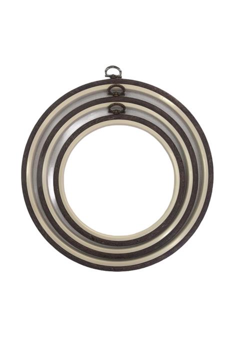 Nurge Vidalı Ahşap Görünümlü Dekoratif Kasnak (NO: 5, KALINLIK 8 MM, ÇAP: 22 CM, 1 ADET)