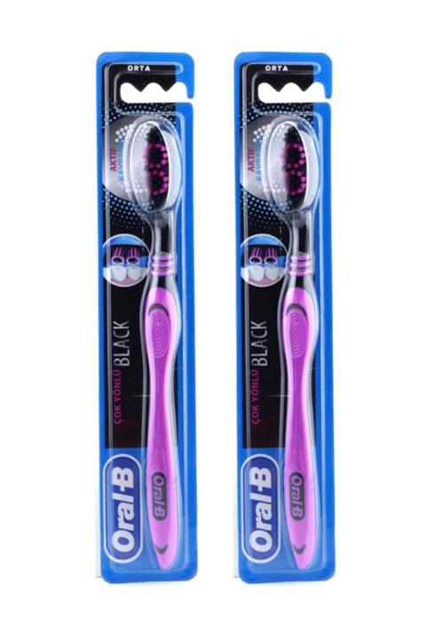 OralB Black Cavity Çok Yönlü Dış Fırçası  2 Adet
