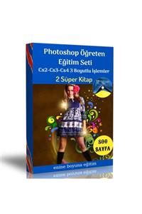 Enine Boyuna Eğitim Photoshop Öğreten Kitap Seti 2 Kitap