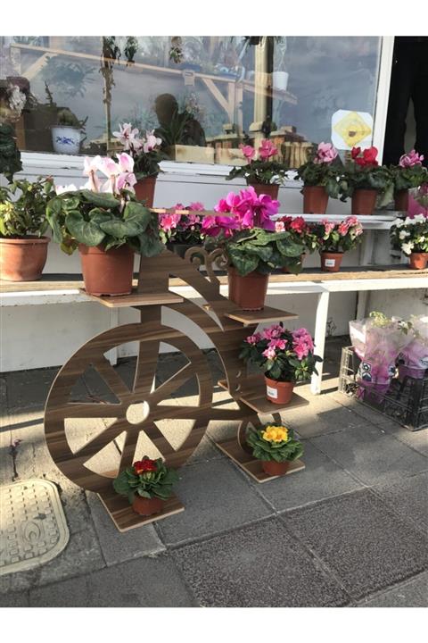 çam çelik kapı Ahşap Bisiklet Çiçeklik