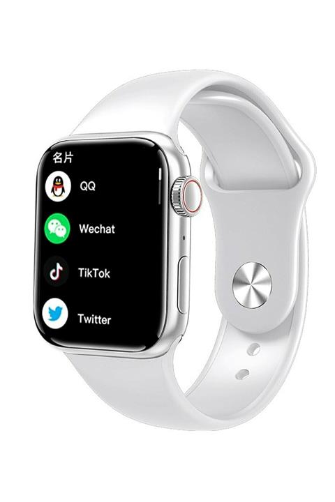 HanS Bilişim Iphone 12 Pro Max  Uyumlu Beyaz Watch 7 Series Akıllı Saat Yeni Nesil Son Teknoloji