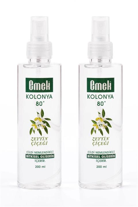 Emek Gliserinli Kolonya Zeytin Çiçeği 2 Adet 200 ml Sprey