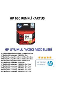 HP 650 Renkli Orjinal Kartuş (cz102ae)