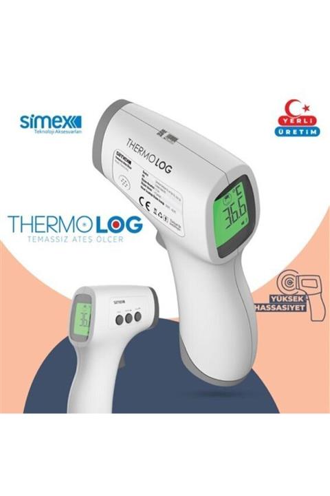 Simex Yerli Dijital Ateş Ölçer Thermolog Beyaz