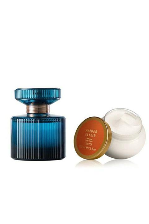 Oriflame Amber Elixir Crystal Edp 50ml + Vücut Krem Set..azra Bayrak
