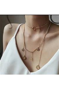 Welch Çelik Haç Choker Kolye