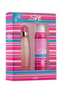 She Is Pretty Edt 50 ml Kadın Parfüm + 150 ml Deodorant Set 8690973029164