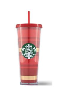 Starbucks Kırmızı Altın Şeritli Termos 710 Ml