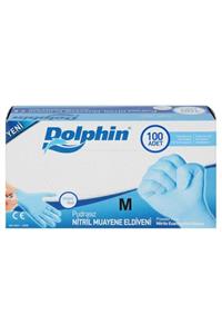 Dolphin Mavi Nitril M Beden 100'lü Eldiven