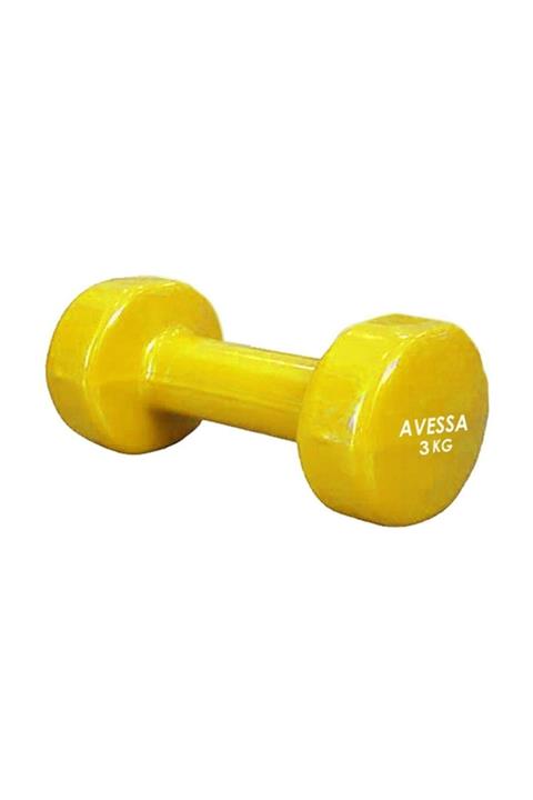 AVESSA 3 Kg Vinly Kaplı Dambıl 1 Adet Pvc