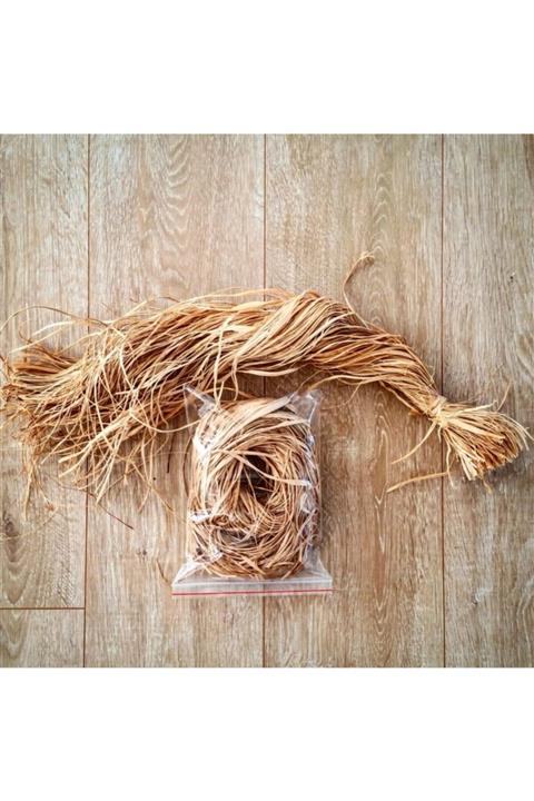 Yeni Moda Boncuk & Tuhafiye Doğal Rafya Naturel Ip Muz Lifi 1 kg