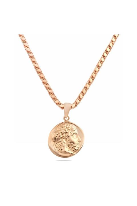 EP DESİGNSS Arpa Zincirli Madalyon Kolye