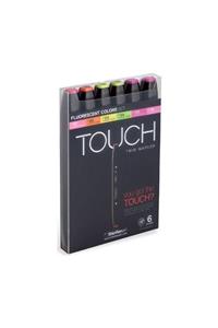 Touch Twin Marker Seti 6 Renk Floresan Renkler