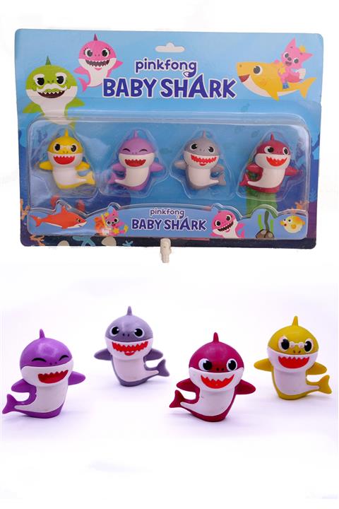 UDATOYS Baby Shark Köpek Balığı Oyuncak Seti 4 Lü