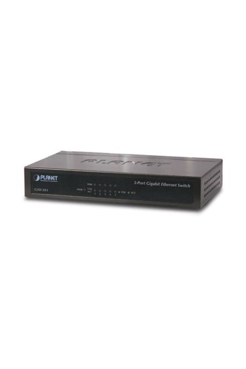 Planet 5 Port PL-GSD-503 10/100/1000 Mbps Gigabit Ethernet Switch (Metal case)