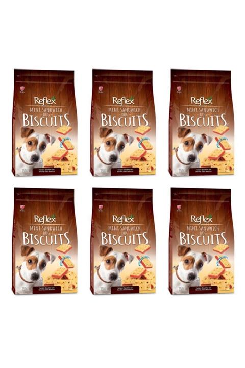 Reflex Sandviç Kare Peynirli Köpek Ödül Bisküvit 350 gr 6 Adet