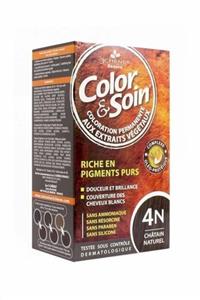 Color Soin Organik Saç Boyası Color&soin 4n Chatain Naturel Doğal Kestane