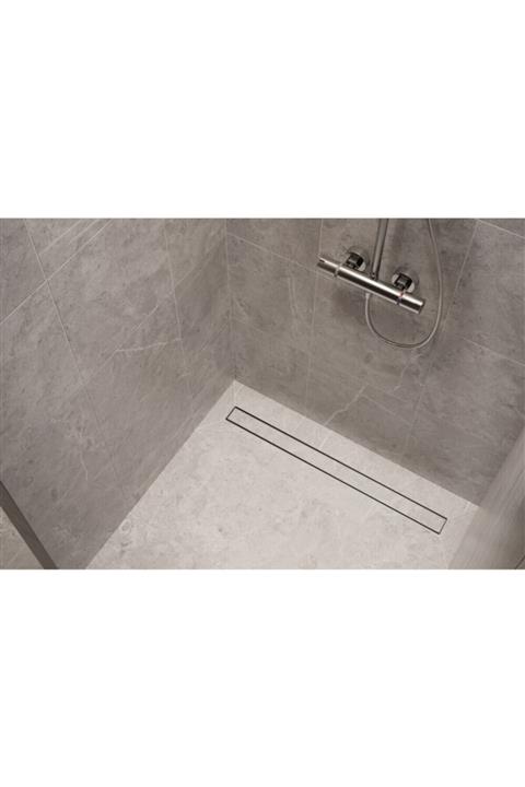 LUVA DRAINS 60 Cm Seramik Dolguya Uyumlu Paslanmaz Çerçeveli Duş Kanalı