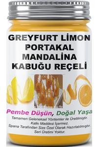 SPANA Greyfurt Limon Portakal Mandalina Kabuğu Reçeli Ev Yapımı Katkısız 330gr