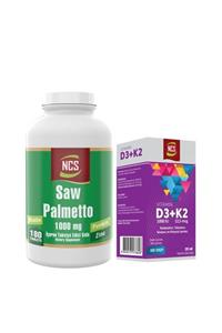 NCS Saw Palmetto 1000 Mg 180 Tablet+vitamin D3 K2 20 ml