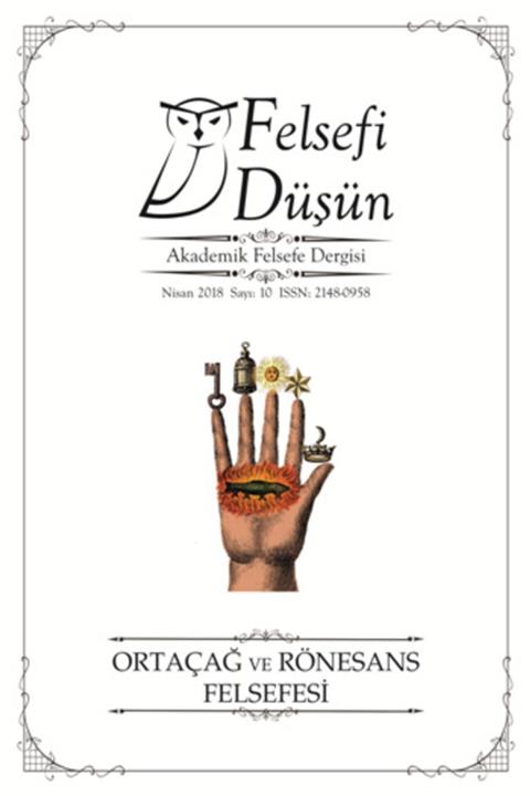 Pinhan Yayıncılık Felsefi Düşün Sayı: 10 Ortaçağ Ve Rönesans Felsefesi