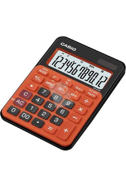 Casio Ms-20nc-brg 12 Hane Hesap Makinesi Turuncu