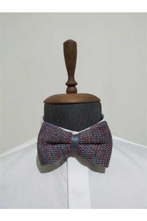 Yage Erkek Karma Renk Desenli Örme Papyon