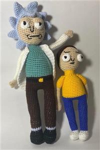 Dreamday Accessories Organik Yıkanabilir Rick And Morty Figürlü Amigurumi