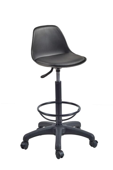 ofiscombin Ofis Kasiyer Hekim Eczane Sırtlı Bar Taburesi Sandalyesi Tabure