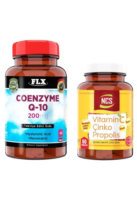 NCS Coenzyme Q-10 200 Mg 60 Tablet + Vitamin C Çinko Propolis 60 Tablet