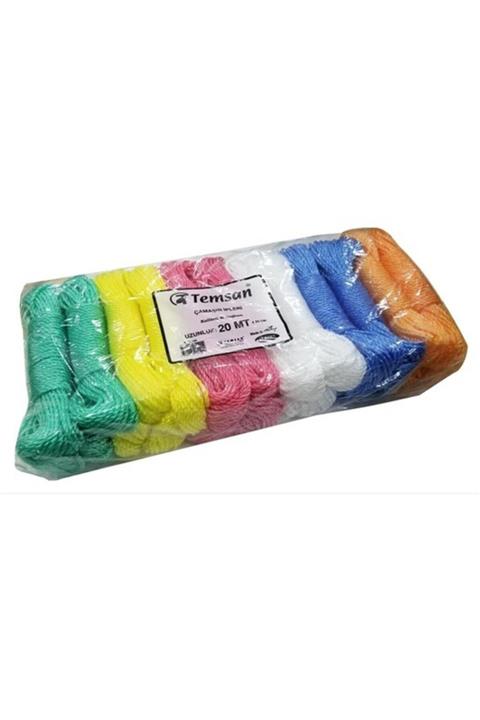 Temsan Çamaşır Ipi 20 Metre 24 Adet