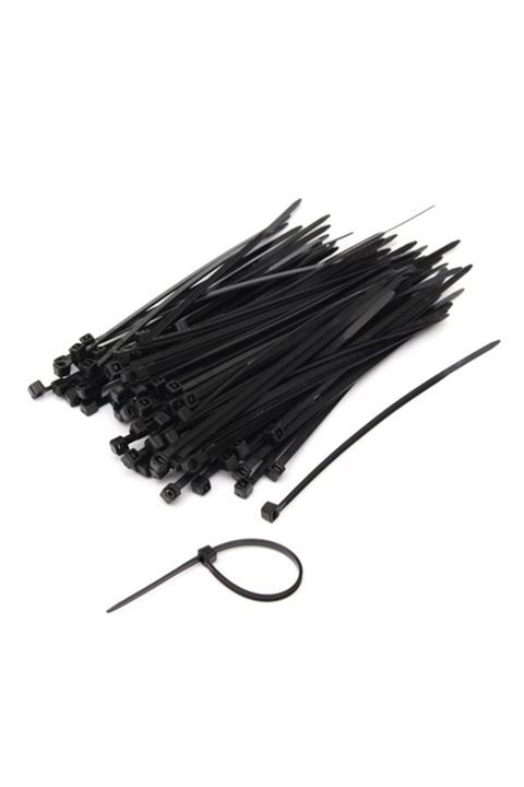 REWEL 2,5x 100mm (10CM) Siyah Plastik Kablo Bağı 100 Adet 341002