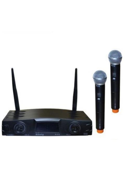 König K-312 Çift Kanal 2 El Telsiz Mikrofon