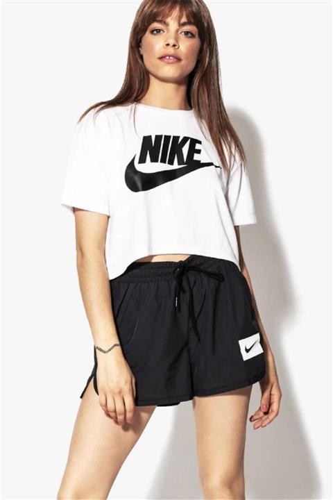 Nike W Sportswear Crop Loose Fit Kısa Beyaz Tişört