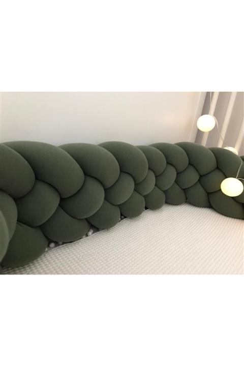 ısıklıtoplarrengarenk 4 Örgü Yatak Kenar Koruyucu