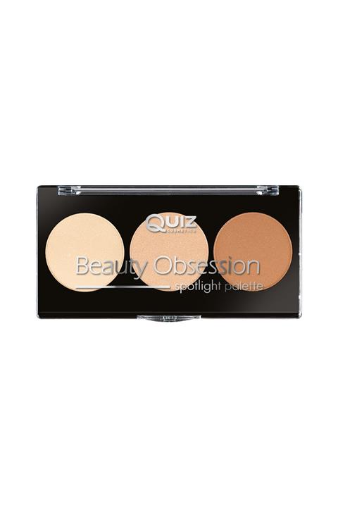 QUIZ Aydınlatıcı Paleti 3'lü Makyaj Paleti - Beauty Obsession Spotlight Palette