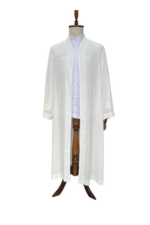 tayyipgiyim Namaz Cübbesi Beyaz - Buhara Yaka