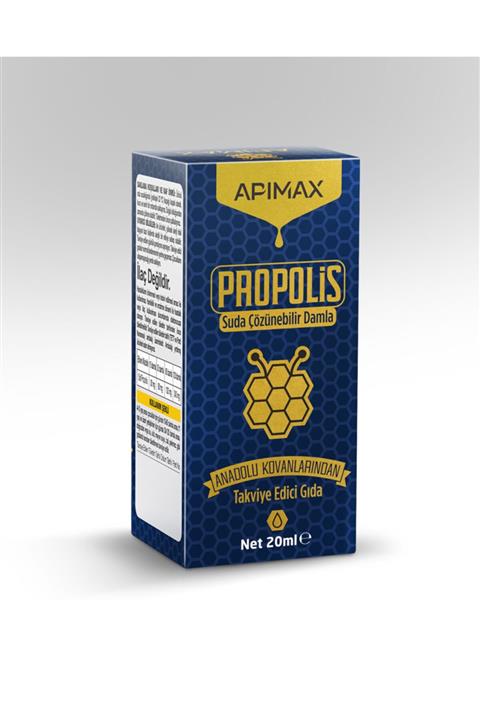 Apimax Suda Çözünebilir Saf Propolis Damla 20 ml