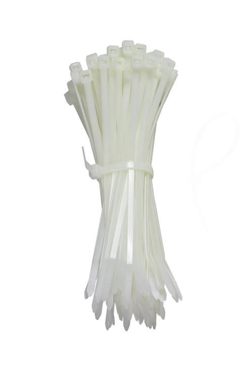 ekoset Kablo Bağı Plastik Cırt Kelepçe 2,5x200mm Beyaz 1000 Adet