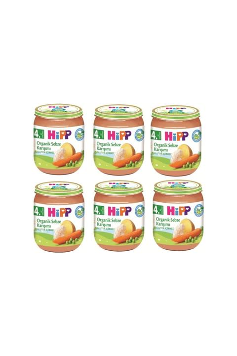 Hipp Organik Sebze Karışımı Kavanoz Mama 125 gr x 6 Adet