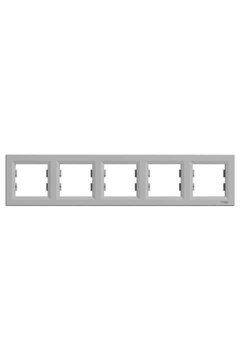 Schneider Electric Asfora Alüminyum Beşli Çerçeve