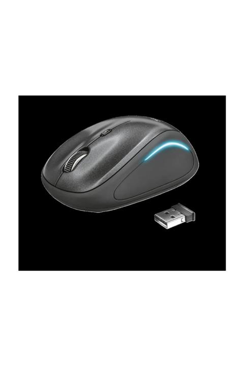 Trust YVI-FX IŞIKLI KABLOSUZ MOUSE (22333) SİYAH