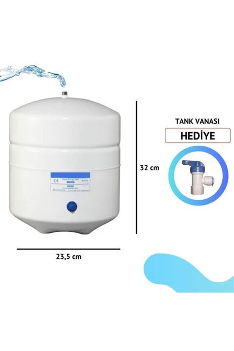 Evora 8 Lt. Metal Tank 2.2 Galon Su Arıtma Tankı