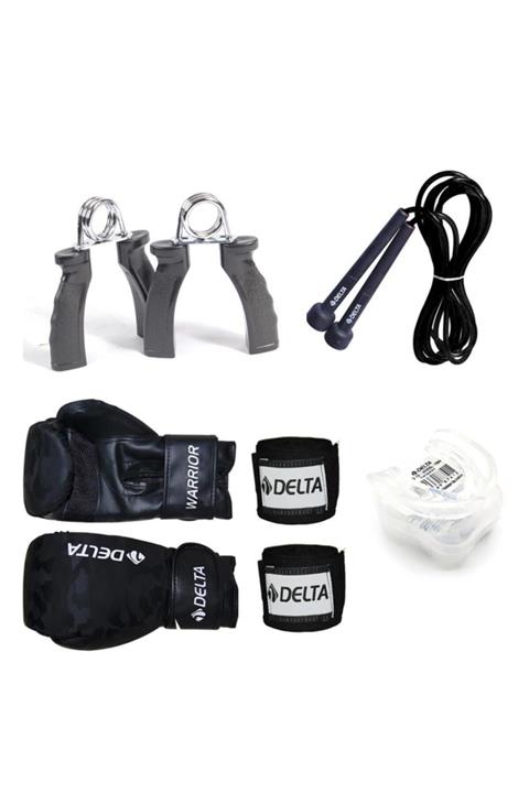 Delta Front Boks Seti (Boks Eldiveni - El Bandajı - Atlama Ipi - Dişlik - El Yayı)