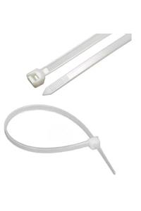 AKSUFEZ Plastik Beyaz Cırt Kelepçe 4.8 x 250 mm 100 Lü Tnr-0452