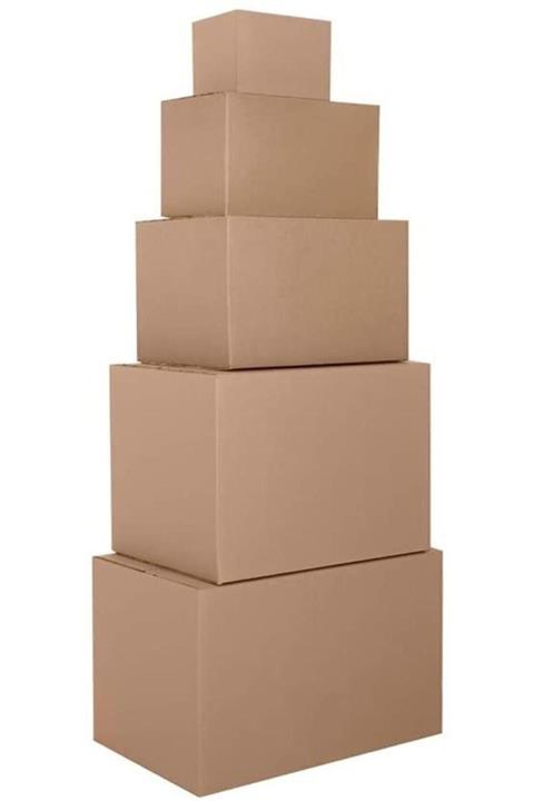 Karteks 60x40x40 5 Adet Çift Oluklu Taşıma Taşınma Kolisi Karton Koli Boş Koli